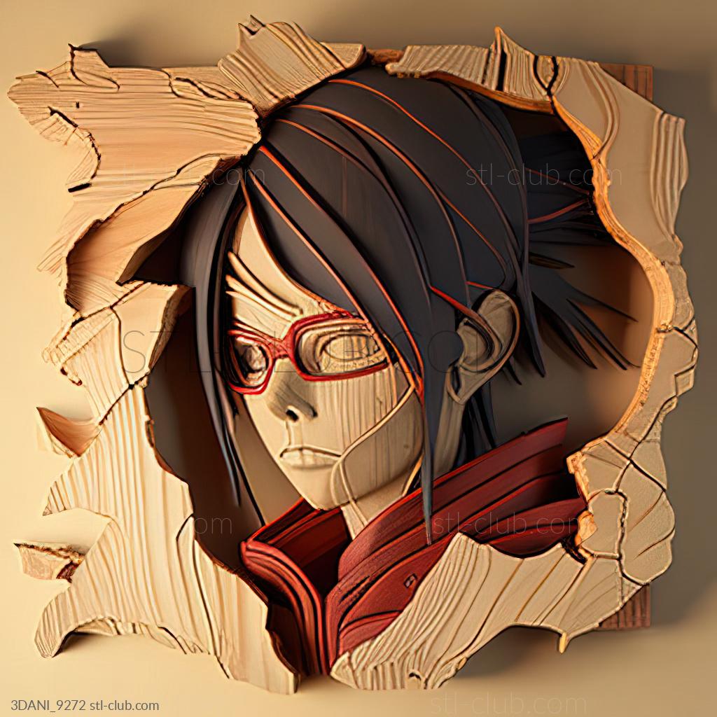 Sarada Uchiha 3D model 3D printable